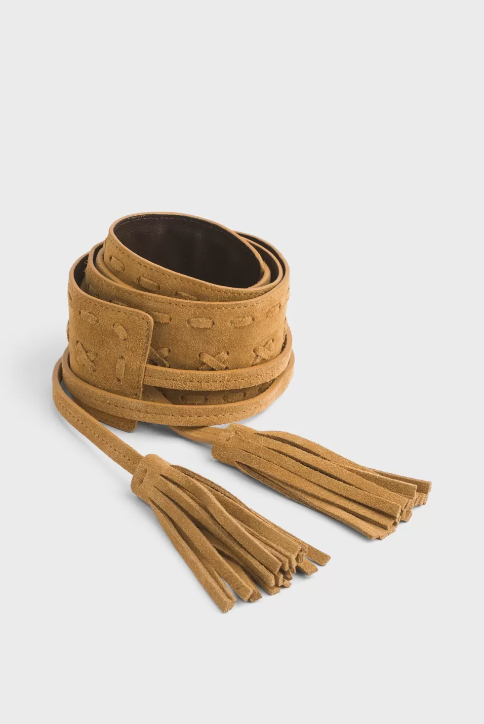 Pablo Accessoires | Ceintures | Ceinture corset en velours à nouer avec tressage décoratif - IRINA