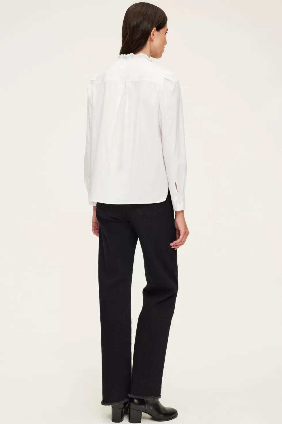 Pablo Chemises & Blouses | Party | Chemise en popeline de coton et volants - CALLISTO