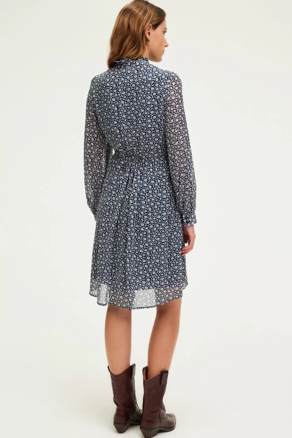 Pablo Robes | Robe courte imprimé floral bicolore - SHANA